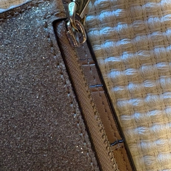 Kate Spade Gold Glitter Wallet - Picture 5 of 10